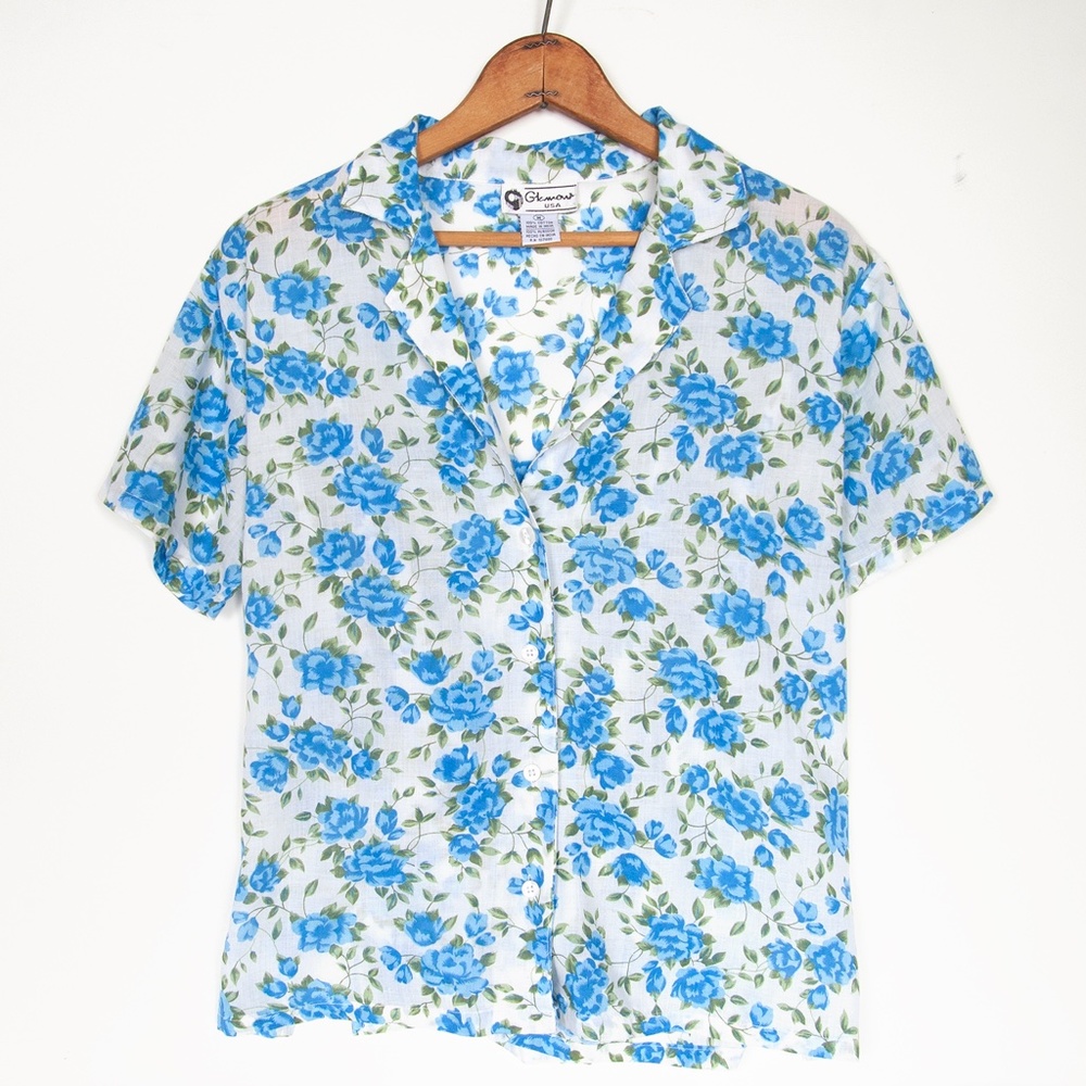 Vintage Floral Button-Up